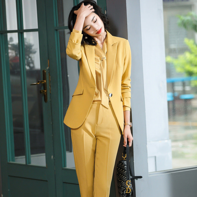 NIERMO Ladies Business Work Suit Wear 2-piece Set