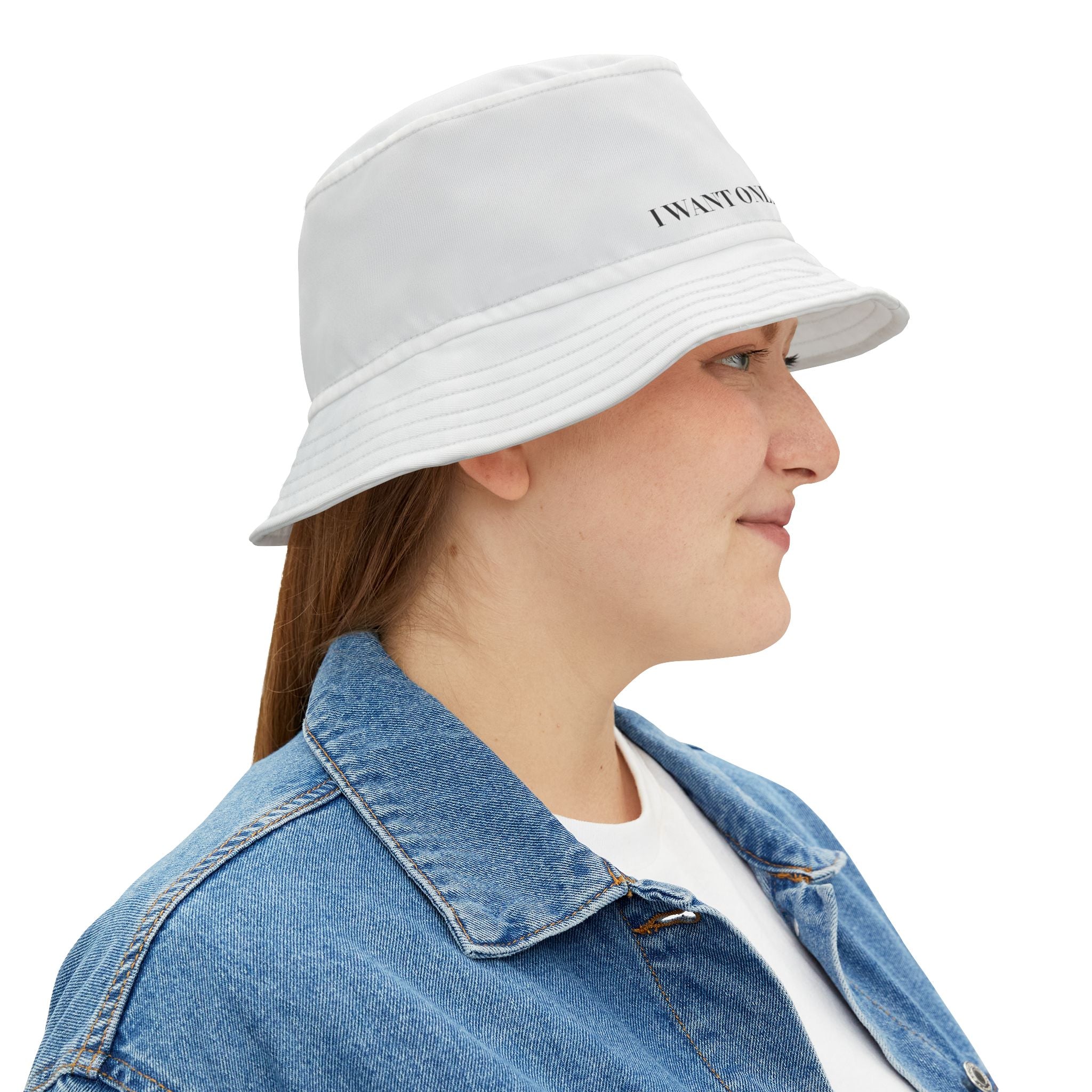 NIERMO Essential White Luxury Bucket Hat