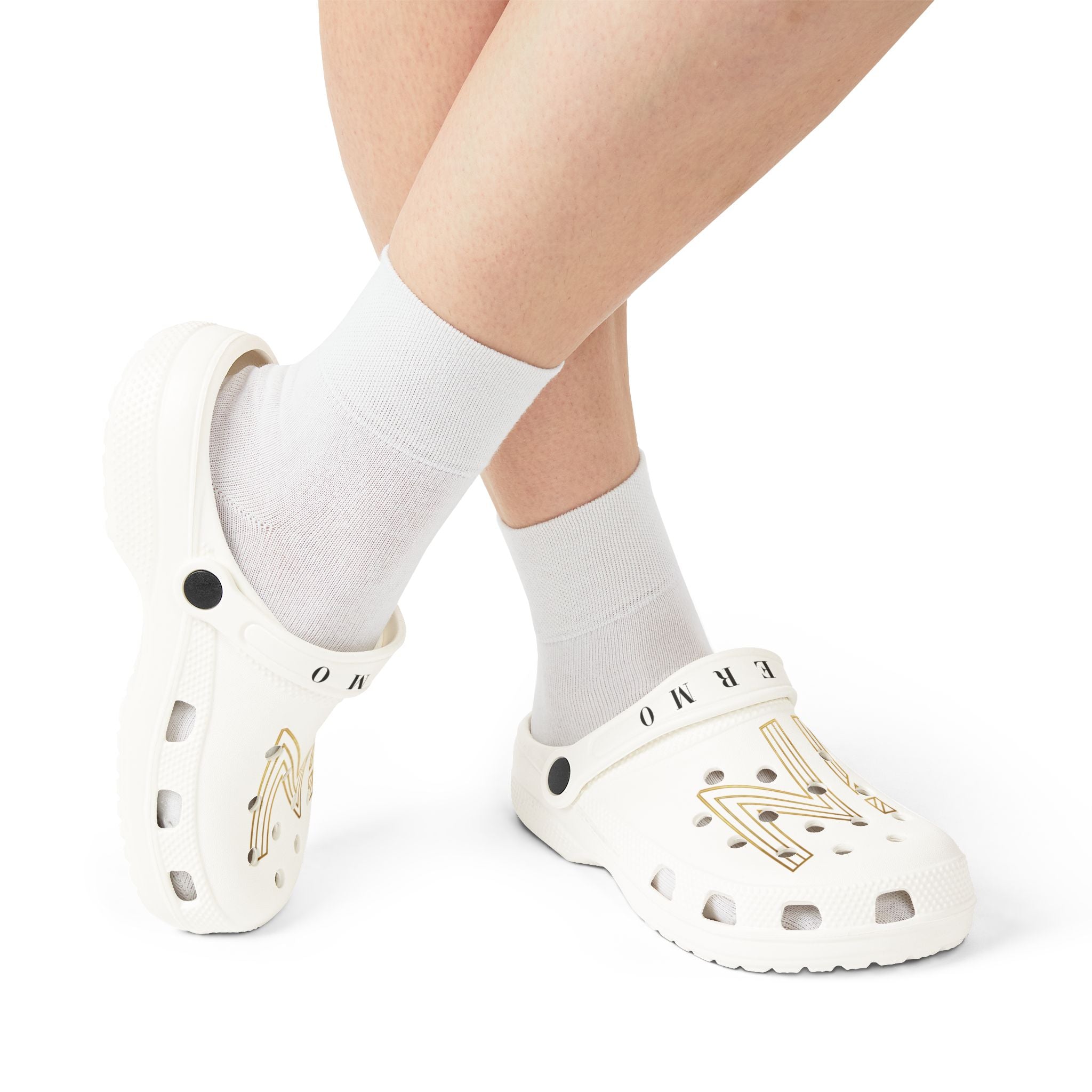 NIERMO Premium Classic Comfort Clogs – White Minimal Luxe Edition