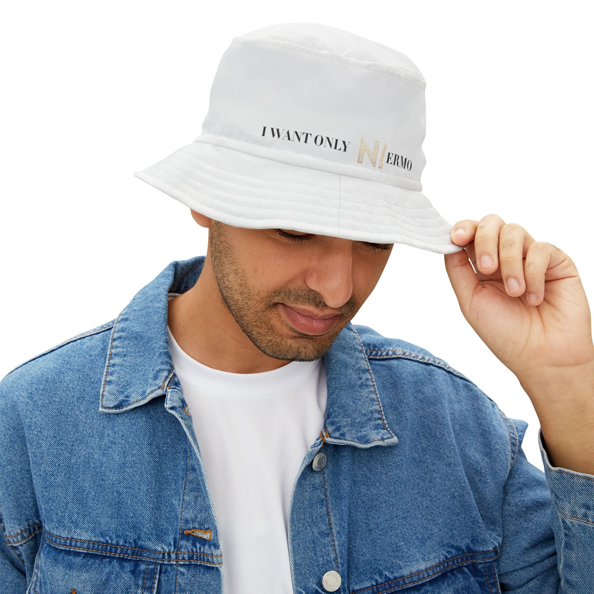 NIERMO Essential White Luxury Bucket Hat