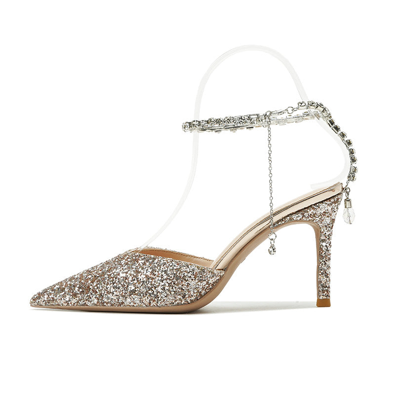 SIGNATURE SET – RHINESTONE CHAIN HEELS