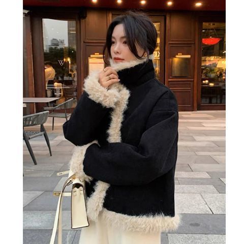 NIERMO Women's Fashion Casual Denim Puffer Jacket