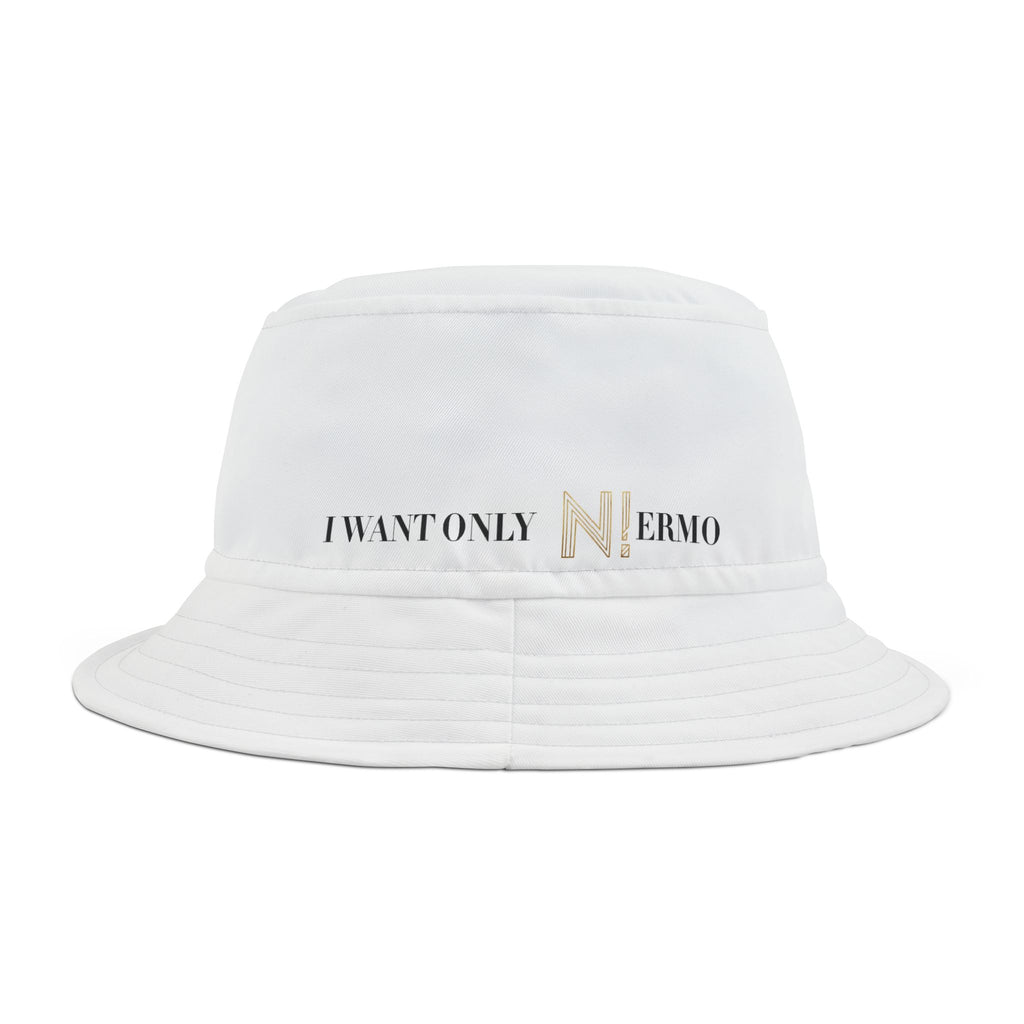 NIERMO Essential White Luxury Bucket Hat